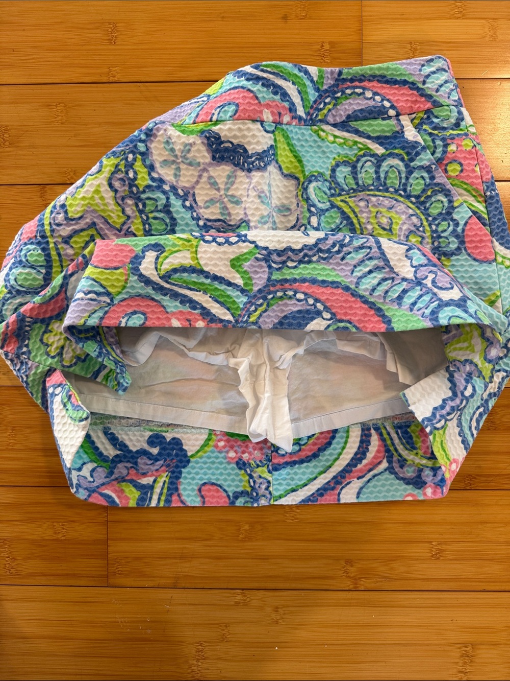 Lilly Pulitzer Colorful Paisley Mini Skort in Blue, Pink & Green - Picture 6 of 6